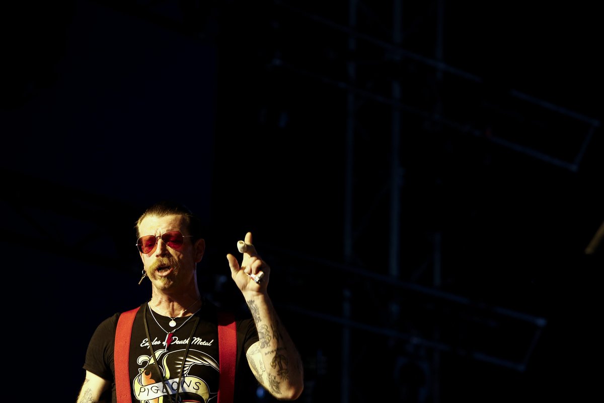 Eagles of Death Metal lead singer Jesse Hughes.