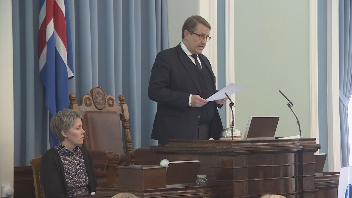 Speaker of Alþingi remembers Heimaey eruption RÚV.is